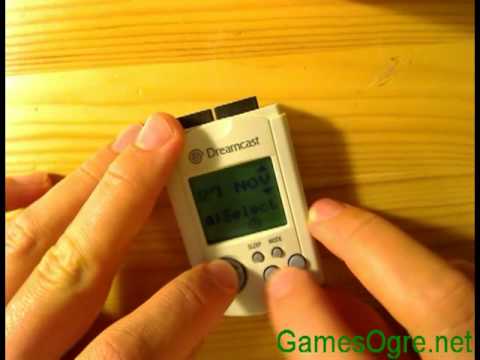 how to use dreamcast vmu