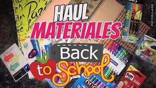 HAUL MIS MATERIALES PARA EL REGRESO A CLASES