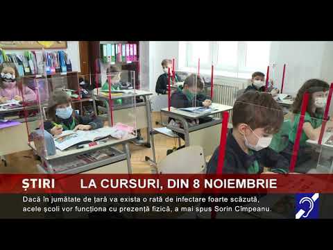 La cursuri, din 8 noiembrie