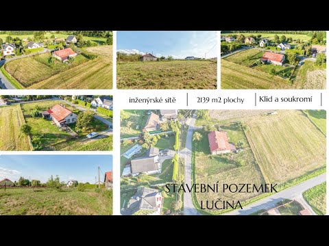 Video Prodej stavebního pozemku s rodinný domem v Lučině