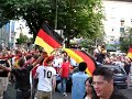 German Fans block the streets
