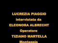 LUCREZIA PIAGGIO Saluti agli artisti di RB Casting.com