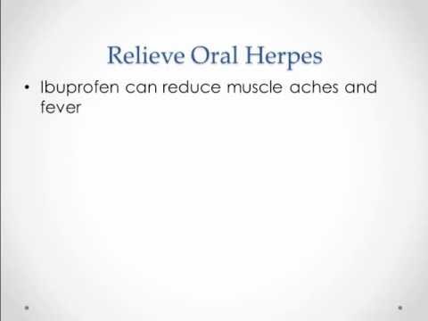 how to relieve oral herpes