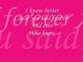 who knew-pink Lyrics