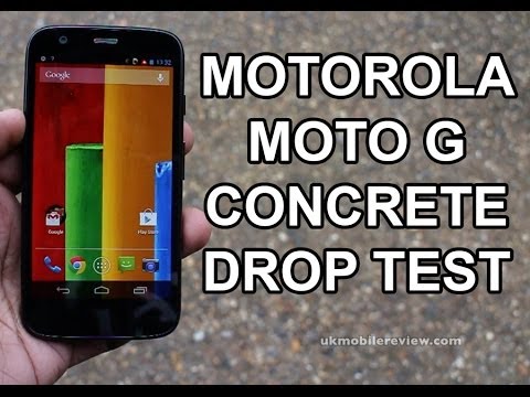 Moto G Drop Test on CONCRETE