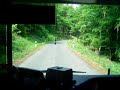 Rückfahrt mit einem Bus der Linie 30 in Wiesbaden vom Schläferskopf auf einem Waldweg bis zur Eisernen Hand. Aufgenommen im Wagen 211 der ESWE (MB Citaro, mit Fahrradanhänger).