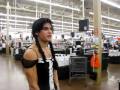 Kevin cross dresses at theAntelope Walmart super center for Halloween