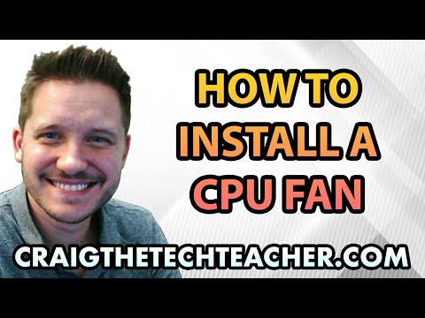 how to fasten cpu fan