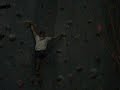 Climbing Dyno at Lakehead University climbing wall