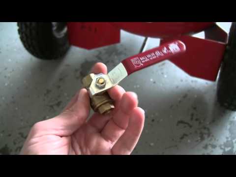 how to drain husky compressor