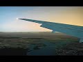 FSX Landing at CYVR 26L UA B777-200 wing view