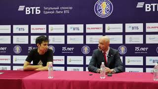 «Астана» vs «Автодор» | Послематчевая пресс-конференция | Единая лига ВТБ | 1-й этап