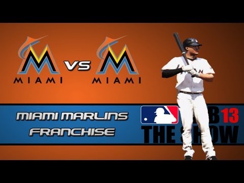 Marlins - Today is the day we start my long awaited Miami Marlins franchise on MLB 13 The Show, I have a feeling this series is going to be a great one, so hopefully y...