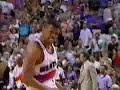 Kevin Johnson dunks over Hakeem Olajuwon