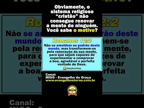 POR QUE O CRISTIANISMO NÃO TRAZ RENOVO?