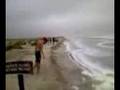 Tropical storm Fay in St. Augustine north of the pier