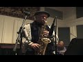 richie plays in the kuvo performance studio during a winter fundraiser.
jeff jenkins-piano, ken walker-bass,todd reid-drums,janine santana-congos.