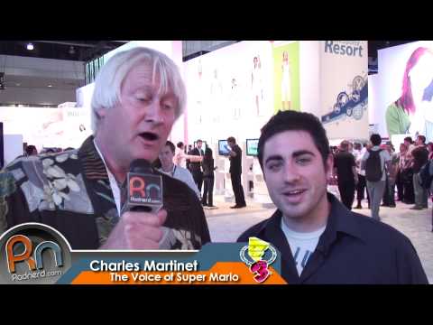 E3 09: Nintendo booth (Charles Martinet chats w/ Leo)