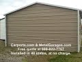 Metal Garage with Automatic Garage Door Metal Garage with Automatic Garage Door