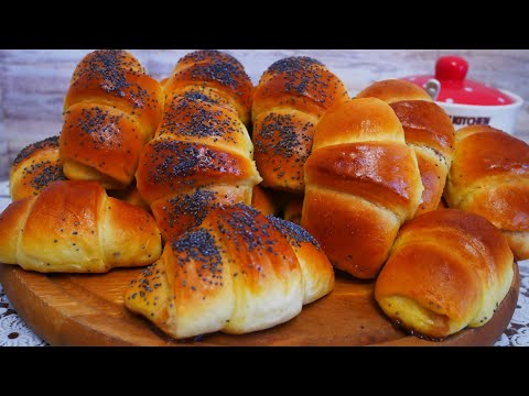 Рогалики как ПУХ с ДЖЕМОМ и МАРМЕЛАДОМ. Вкусные РОГАЛИКИ НЕЖНОЕ ТЕСТО рецепт