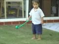 Karl Age 2 playing golf