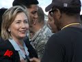 secretary of state hillary clinton has arrived in haiti for a firsthand look at the devastation, becoming the highest-ranking us official to visit since tuesday's earthquake. (jan. 16)
