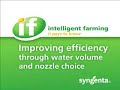 Sprayer water volume & nozzle choice