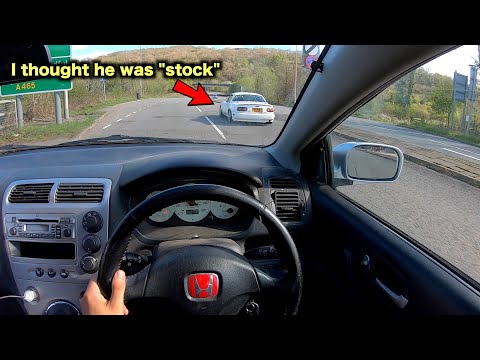 RACING random people in my EP3 CIVIC TYPE R! *Unexpected results*