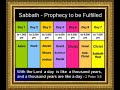 Sabbath - Prophecy Fulfilled at the 2nd Coming