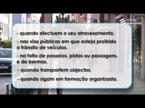 Nos passeios ou pistas destinadas a peões, por regra, estes devem