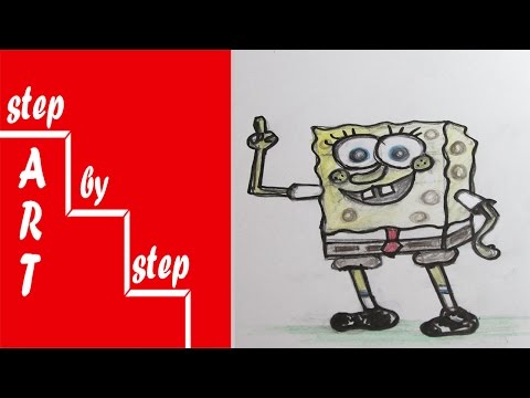 how to draw spongebob step by step