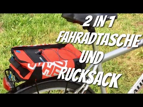 2 in 1 Gepäckträgertasche & Rucksack von Roswheel im Review Test