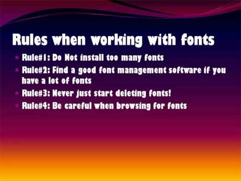 DesignWithMrsPaulos: how to download and install the fonts in Photoshop Part 1 of 2