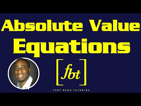 how to solve equations that involve absolute value