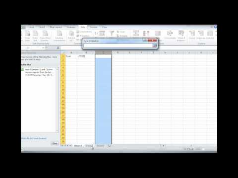 how to create drop down list in excel 2010