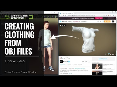 Character Creator 3 Tutorial - Creating Clothing from OBJ Files
