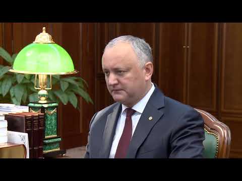 Președintele Republicii Moldova a avut o întrevedere cu primarul general al Municipiului Chișinău