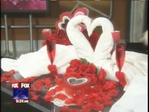 valentine napkin folding - http://foldingmagic.com How to make towel origami / cruise ship towel folding animals. Valentine's Day ideas. Towel origami directions. Towel origami instruc...
