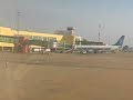 landing at phnom penh cambodia   airasia 737 300
