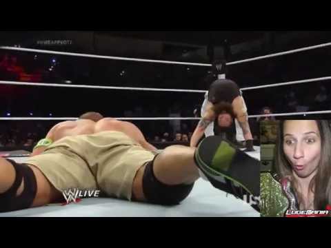 WWE Raw April 21, 2014 The Wyatt Family vs John Cena Main Event