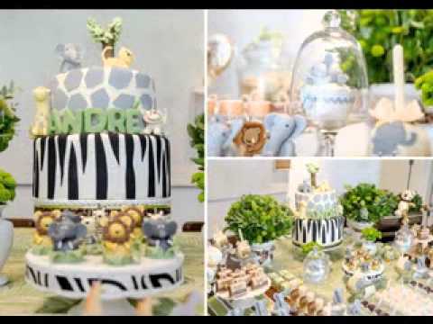 video-linktoworks-DIY safari themed baby shower decorating ideas
