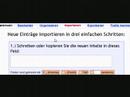 Comprehencia Tutorial: Vokabeln importieren