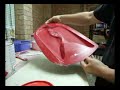 how to fiberglass   mold layup