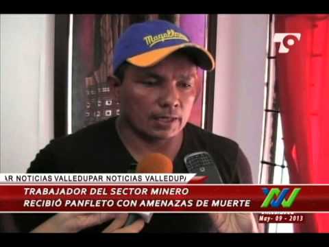 Trabajador del sector minero recibió panfleto con amenazas de muerte