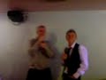Mr styles and his assistant lee does karaoke in blackpool