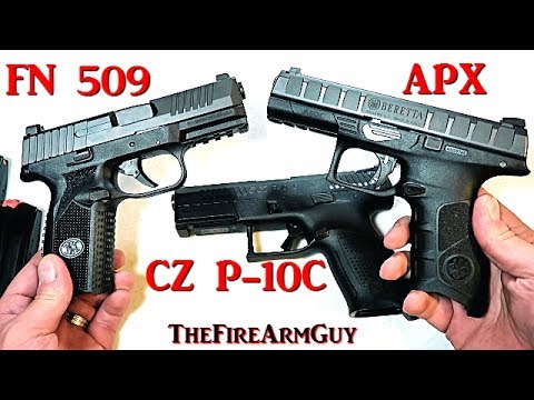 CZ P-10C vs FN 509 vs Beretta APX – TheFireArmGuy