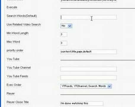 Google Video Bar Module Example