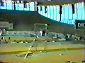Soviet gymnast Natalia Frolova performs on UB at the 1984 Jr. European Gymnastics Champs.