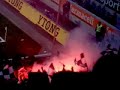Dusburg-Eintracht Frankfurt 16.12.07 Bengalos und Raketen