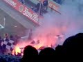 Dusburg-Eintracht Frankfurt 16.12.07 Bengalos und Raketen